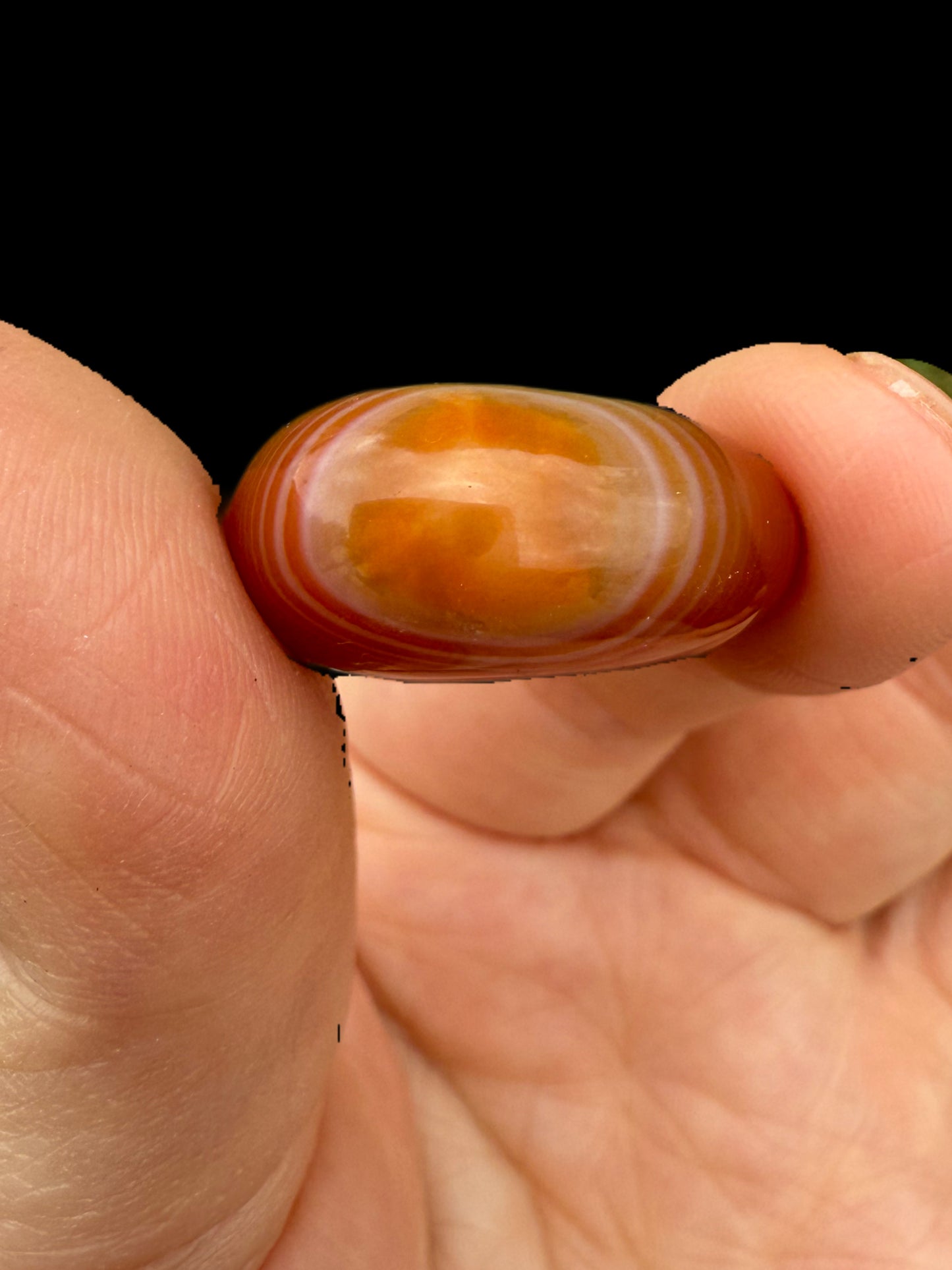 “Once in a Thousand Layers” small carnelian tumble