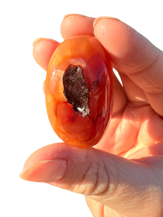 Egg Shaped Carnelian Stone