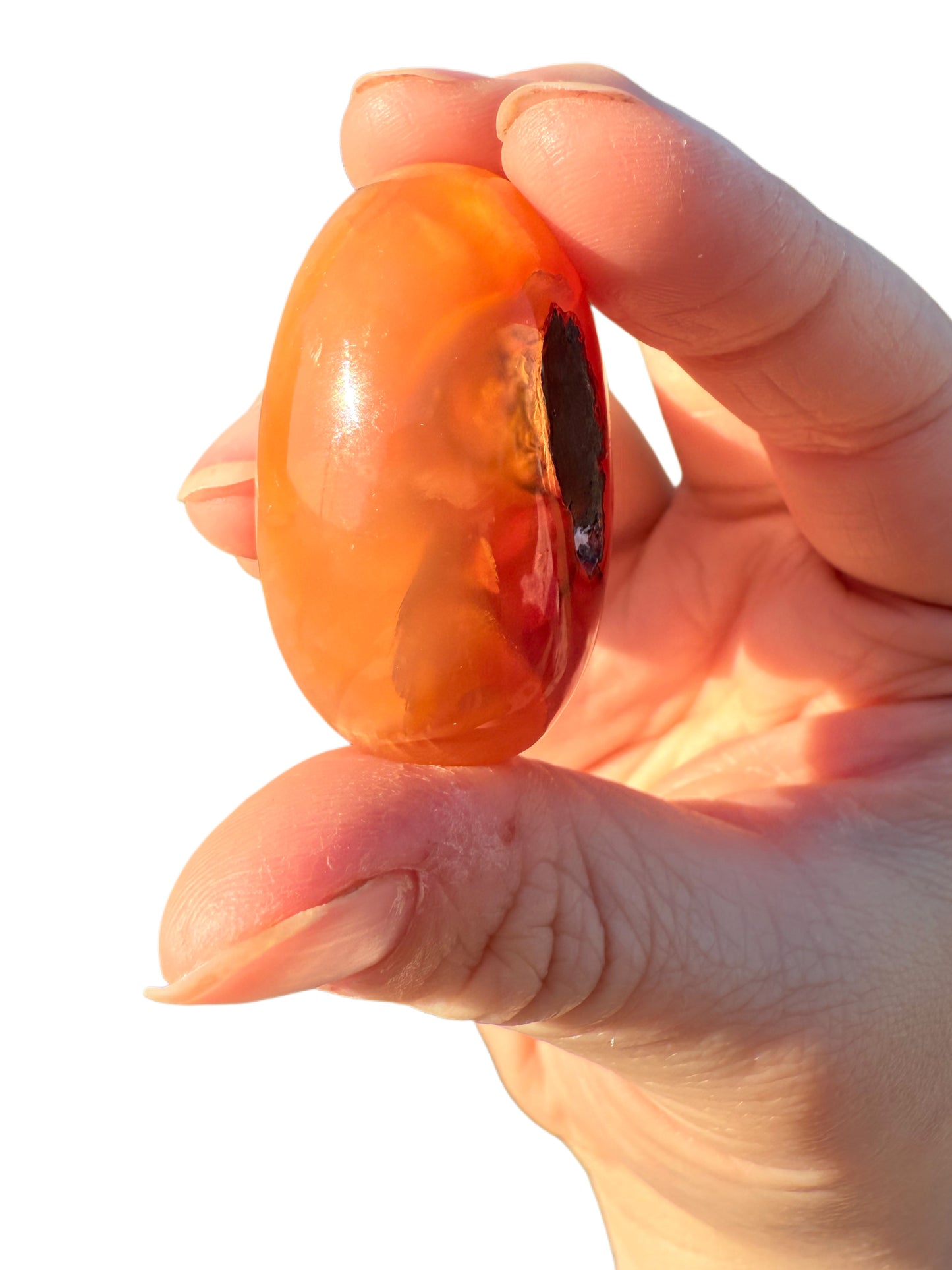 Egg Shaped Carnelian Stone