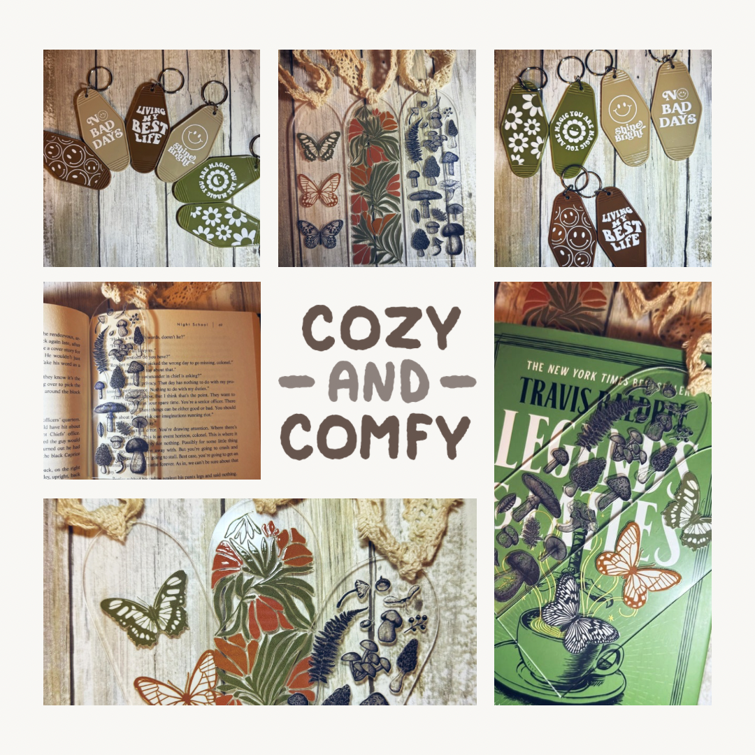 Cozy Acrylic Bookmark