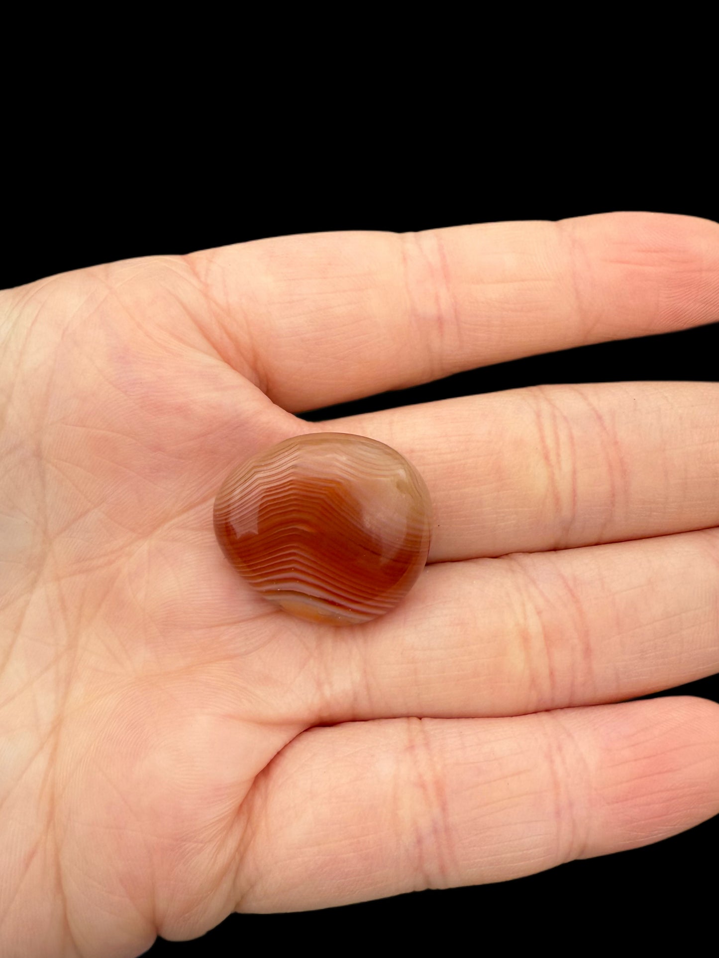 “Once in a Thousand Layers” small carnelian tumble