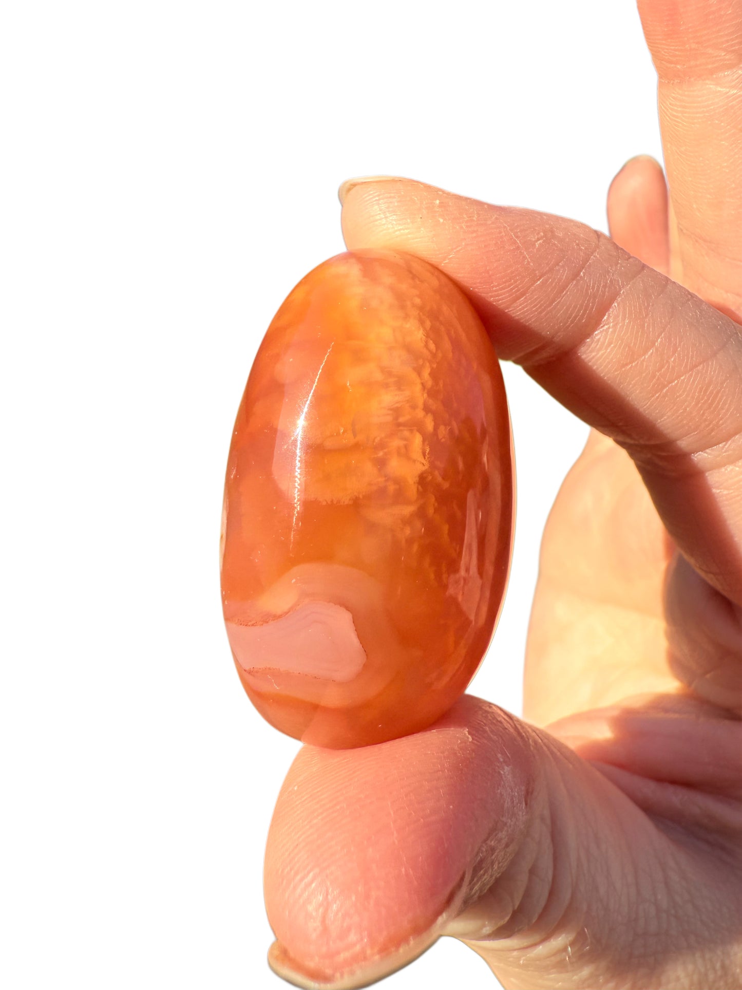 Egg Shaped Carnelian Stone