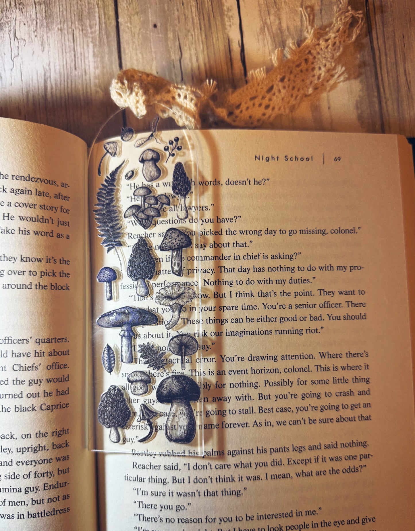 Cozy Acrylic Bookmark