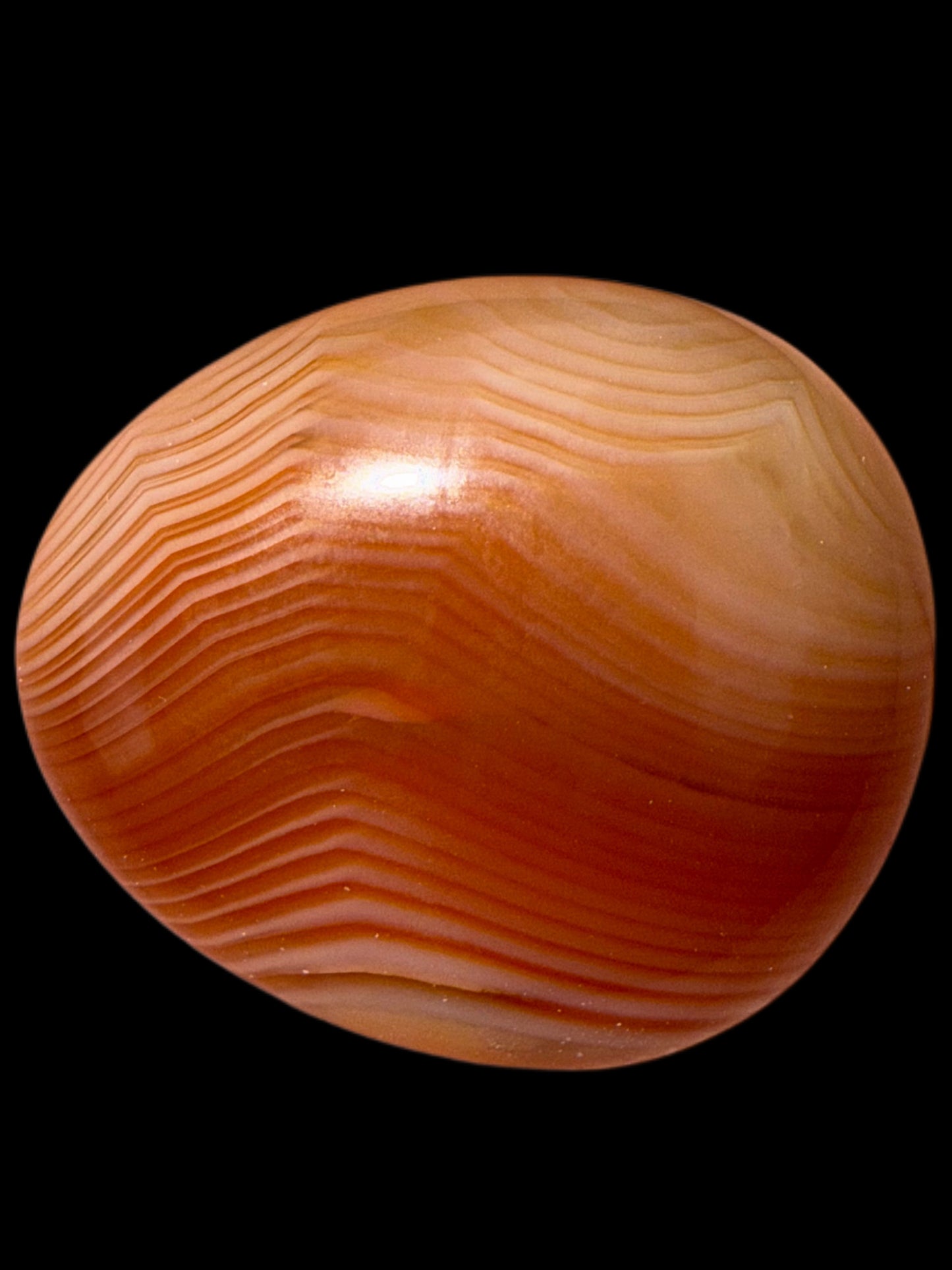 “Once in a Thousand Layers” small carnelian tumble