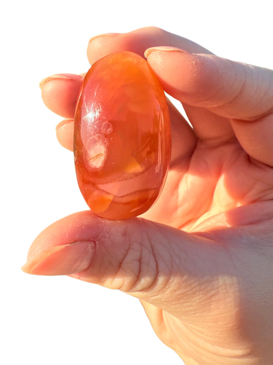Egg Shaped Carnelian Stone